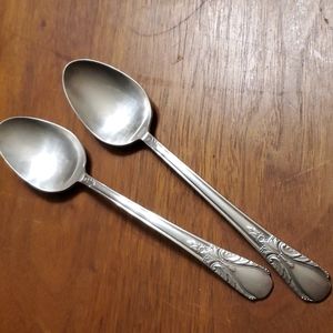 W.M. Rogers Mfg. Co. Silver serving spoons